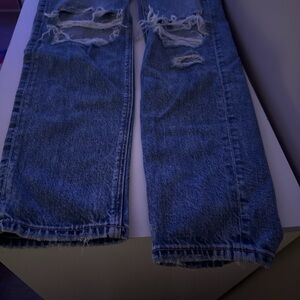 American Eagle Outfitters Blue Distressed Jeans